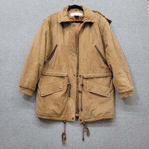 Vintage Preswich & Moore Brown Suede Leather Chore Coat Jacket Medium Men